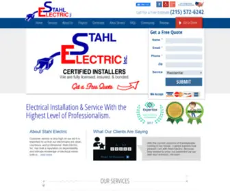 Stahlelectric.com(Stahl Electric) Screenshot