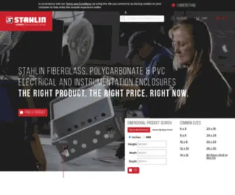 Stahlin.com(Non-Metallic Electrical and Instrumentation Enclosures) Screenshot