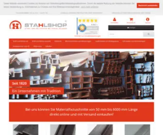 Stahlshop.de(Stahl online kaufen) Screenshot