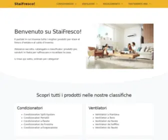 Staifresco.com(Migliori Prodotti per Stare Freschi d'Estate e al Caldo d'Inverno) Screenshot