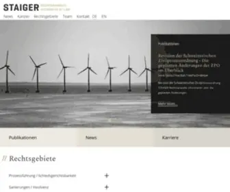 Staiger.law(Home / STAIGER) Screenshot