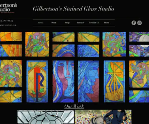 Stainedartglass.com(Gilbertson's Stained Glasss) Screenshot