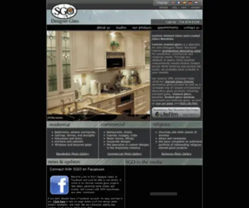 Stainedglassoverlay.com(Custom Stained Glass) Screenshot