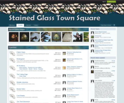 Stainedglasstownsquare.com(Stained Glass Town Square) Screenshot