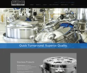 Stainlessprocesssystems.com(Custom Pressure Vessels) Screenshot