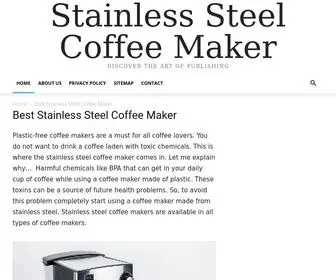 Stainlesssteelcoffeemaker.net(Best Stainless Steel Coffee Maker) Screenshot