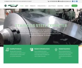 Stainlesssteelstripcoil.com(Sonic Steel) Screenshot