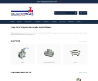 Stainlessvalves.us(Leading Online Valves and Fittings Supplier) Screenshot