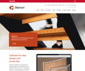 Staircon.com(Software for the design and manufacture of staircases) Screenshot