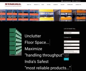 Stakall.in(Steel Pallets Manufacturers and Suppliers in India) Screenshot