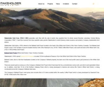 Stakeholdergold.com(Stakeholder Gold Corporation) Screenshot