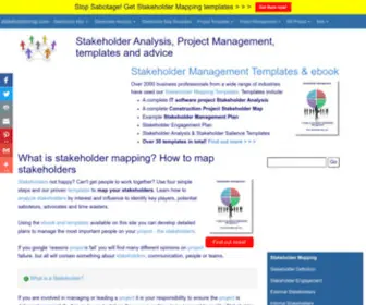 Stakeholdermap.com(How to map stakeholders) Screenshot
