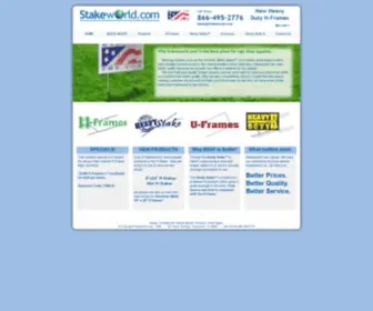 StakeWorld.com(Wholesale Yard Sign Stakes) Screenshot