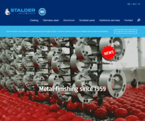Stalderag.ch(Metallveredlung in Engelburg) Screenshot