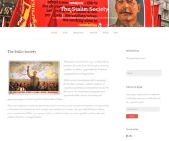 Stalinsociety.net(For the defence of Stalin and the achievements of the Soviet Union) Screenshot