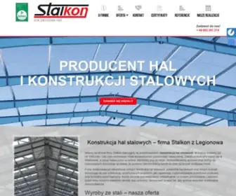 Stalkon.waw.pl(Konstrukcja hal stalowych) Screenshot