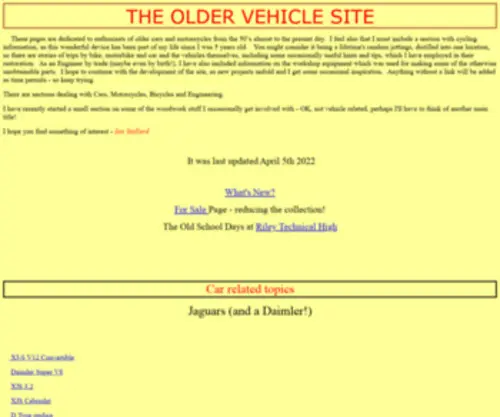 Stallard-Engineering.co.uk(THE OLDER VEHICLE WEB) Screenshot