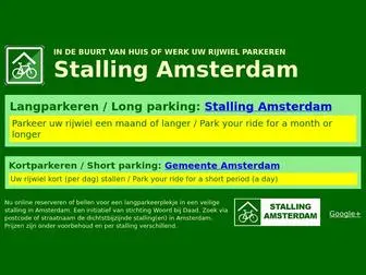 Stallingamsterdam.nl(Stalling Amsterdam) Screenshot