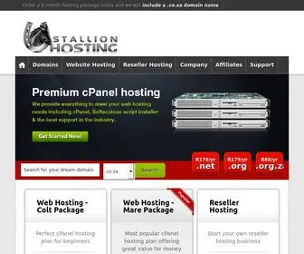 Stallionhosting.com(Web Hosting South Africa) Screenshot