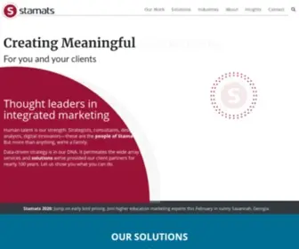 Stamats.com(Integrated Marketing for Education) Screenshot