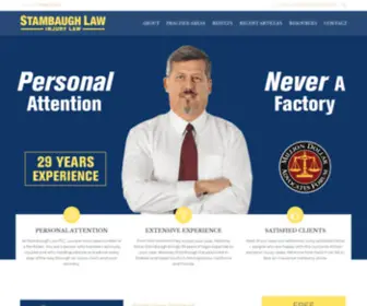 Stambaugh-Law.com(Injury Attorney York PA) Screenshot