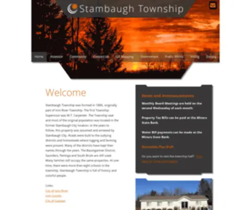 Stambaughtownship.org(Stambaugh Township) Screenshot