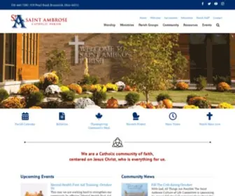 Stambrose.us(Saint Ambrose Catholic Parish) Screenshot