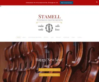 Stamellstring.com(Stamell Stringed Instruments) Screenshot