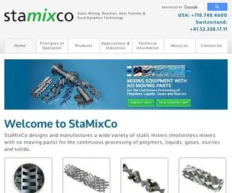 Stamixco-Usa.com(StaMixCo Static Mixer Products & Technology) Screenshot