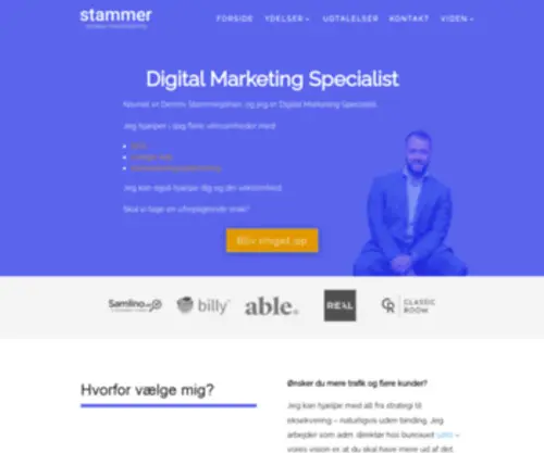 Stammer.dk(Få hjælp eller mere viden om digital marketing) Screenshot