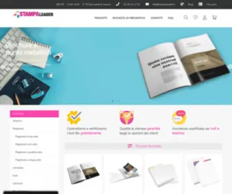 Stampaleader.it(Stampa Online Specializzata Per Aziende) Screenshot
