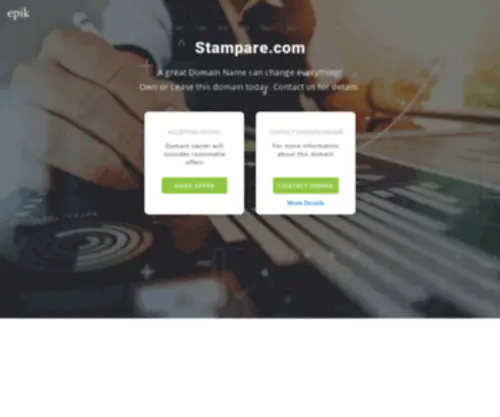 Stampare.com(Dit domein kan te koop zijn) Screenshot