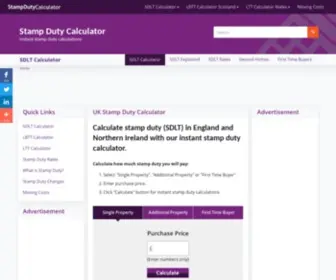 Stampdutycalculator.org.uk(Stamp Duty Calculator) Screenshot