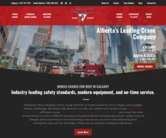 Stampedecrane.com(Crane Rental) Screenshot