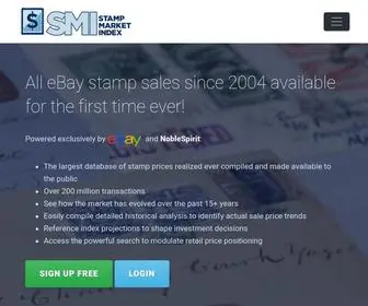 Stampmarketindex.com(Stamp Market Index) Screenshot