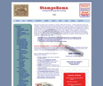 Stamporama.com(The Stamp Club for People Who Love Stamps) Screenshot
