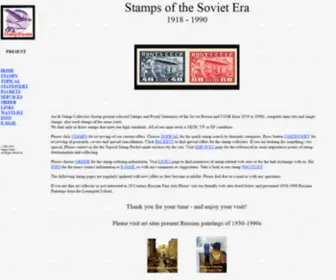 Stamprussia.com(Postage Stamps and Stationery of Russia and USSR) Screenshot