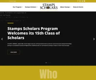 Stampsfoundation.org(Stamps Scholars) Screenshot
