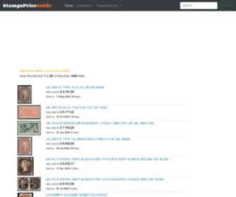 Stampspriceguide.com(How much are worth you old stamps) Screenshot