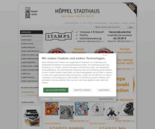 Stampsuhren24.com(Stamps Uhren Online Shop) Screenshot