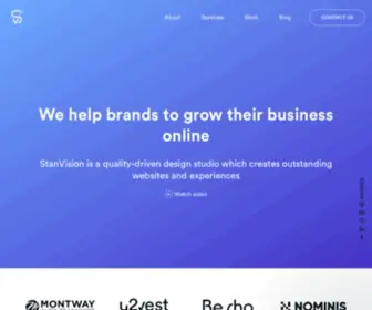 Stan.vision(Design, Branding & App Development for Startups) Screenshot