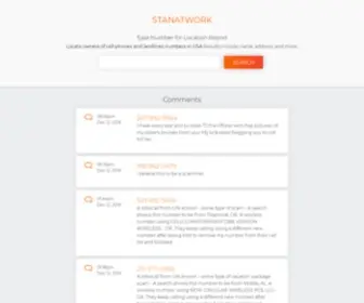 Stanatwork.com(Free Reverse Phone Directory) Screenshot