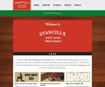 Stancillswildgame.com(Stancill's Wild Game Processing) Screenshot