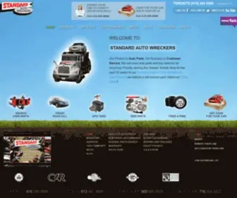 Standardautowreckers.com(Used Car Parts) Screenshot