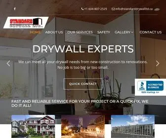 Standarddrywallltd.ca(Standard DryWall Ltd) Screenshot