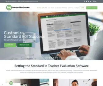 Standardforsuccess.com(Teacher Evaluation Software) Screenshot
