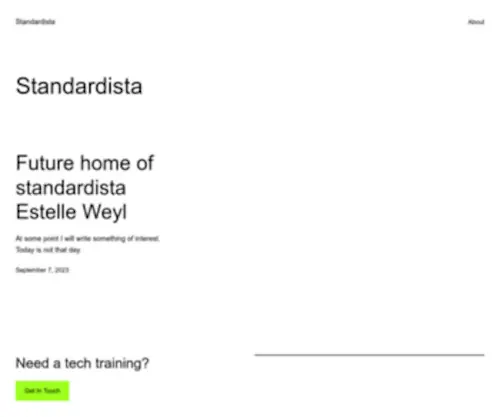 Standardista.com(Estelle Weyl) Screenshot