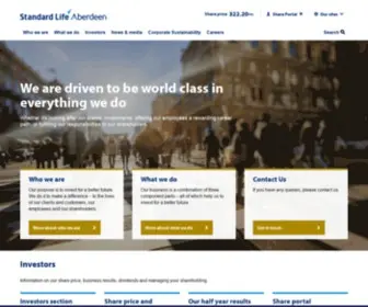 Standardlifeaberdeen.com(Standard Life Aberdeen's ambition) Screenshot
