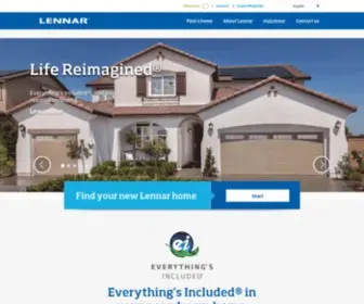 Standardpacifichomes.com(Lennar New Homes For Sale) Screenshot