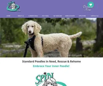 Standardpoodlesinneed.com(Rescue organization devoted to helping standard poodles) Screenshot